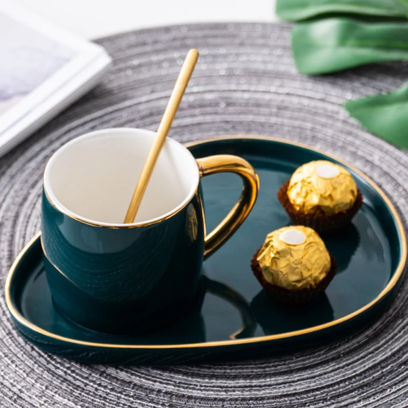 Лучший японский стиль роскошная керамическая чашка с тарелкой креативная