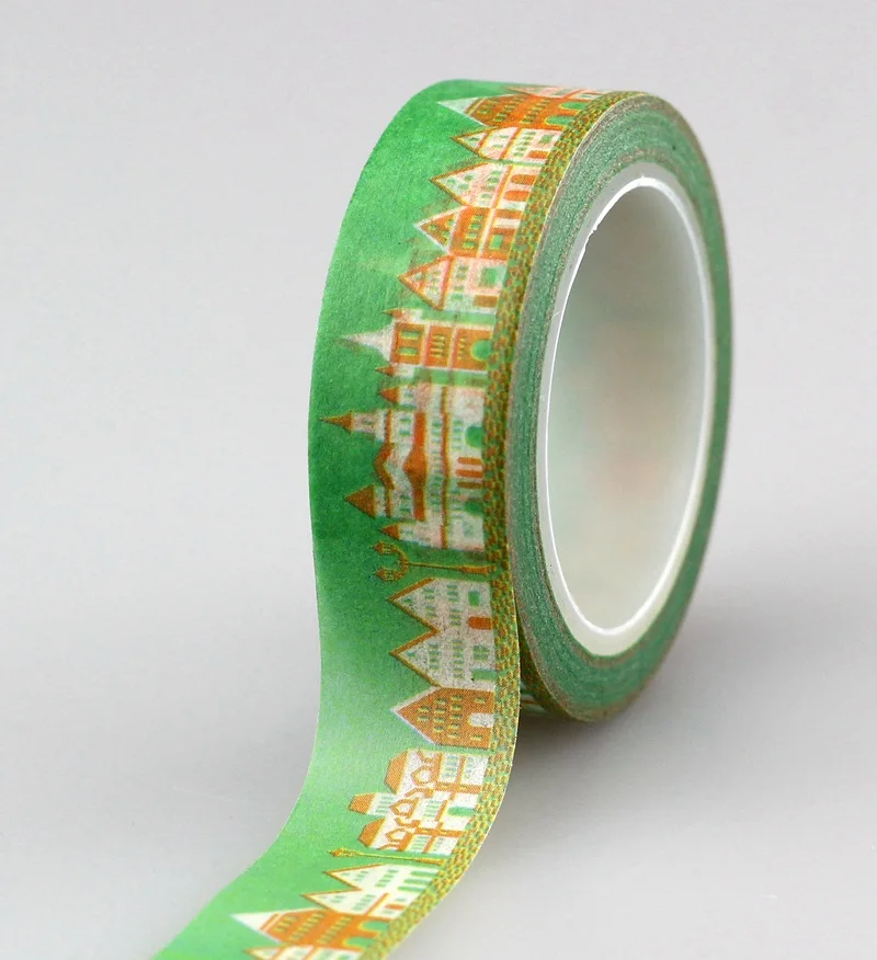 

Wholesale 10PCS/lot Decorative Village Washi Tapes Paper for Scrapbook Bullet journal Adhesive Masking Tapes School Supply