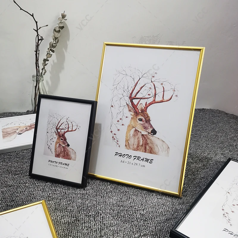 Классическая алюминиевая фоторамка настенные рамки для фотографий с