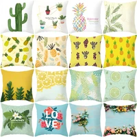 lovely rural cactus print decorative pillow cushion covers pillowcase cushions for sofa polyester pillowcover decorative