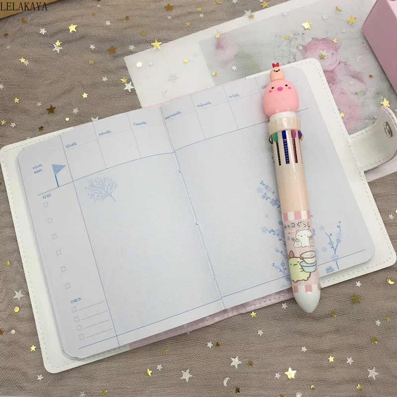 Симпатичные с рисунками из аниме Sumikko Gurashi углу био Тетрадь экшн напечатанный