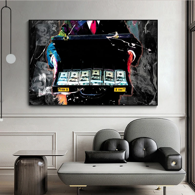 

Wall Decor Poster Make Money Printing Pictures On The Wall Frameless Modern Abstract Art Painting Home Room Decor