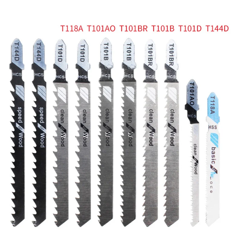 

Лезвия для лобзиков T118A, T101AO, T101BR, T101B, T101D, T344D, 10 шт./компл.