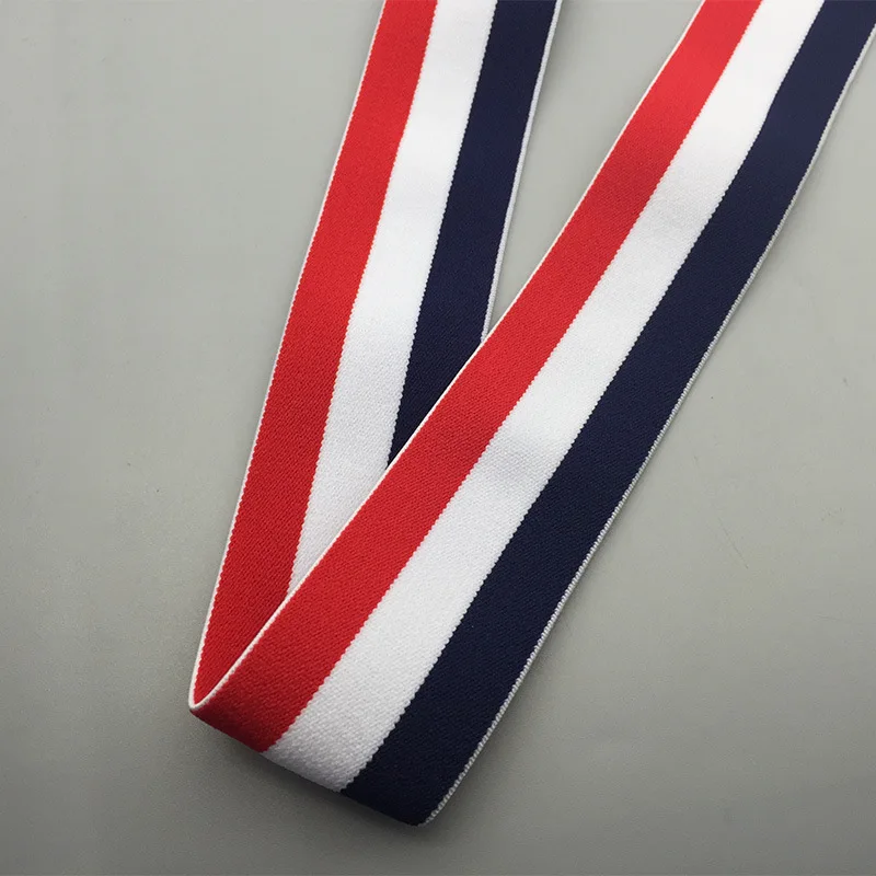 5 м/лот нейлоновая эластичная лента 4 см ширина черно-белая полосатая s для нижнего
