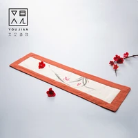 simple tea mat tea ceremony accessories new chinese classical table flag table mat tea table tablecloth cloth art tea mat