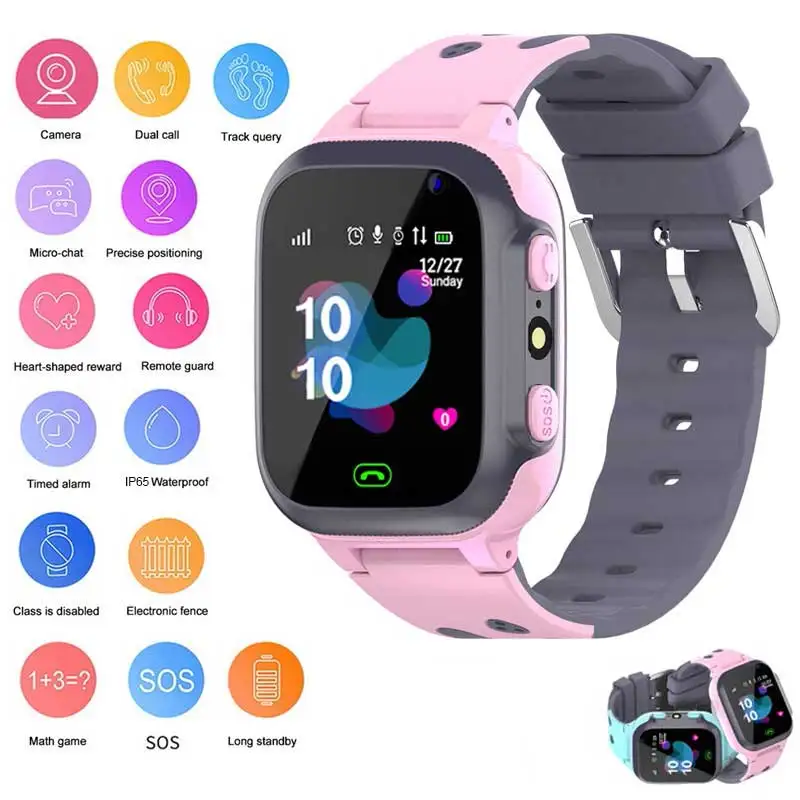 Детские Смарт часы для детей SOS Antil lost водонепроницаемые малышей 2G sim карты