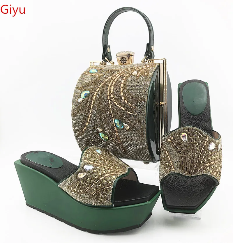 Doershow новые туфли с подходящими сумками комплект из обуви и сумки для вечерние в