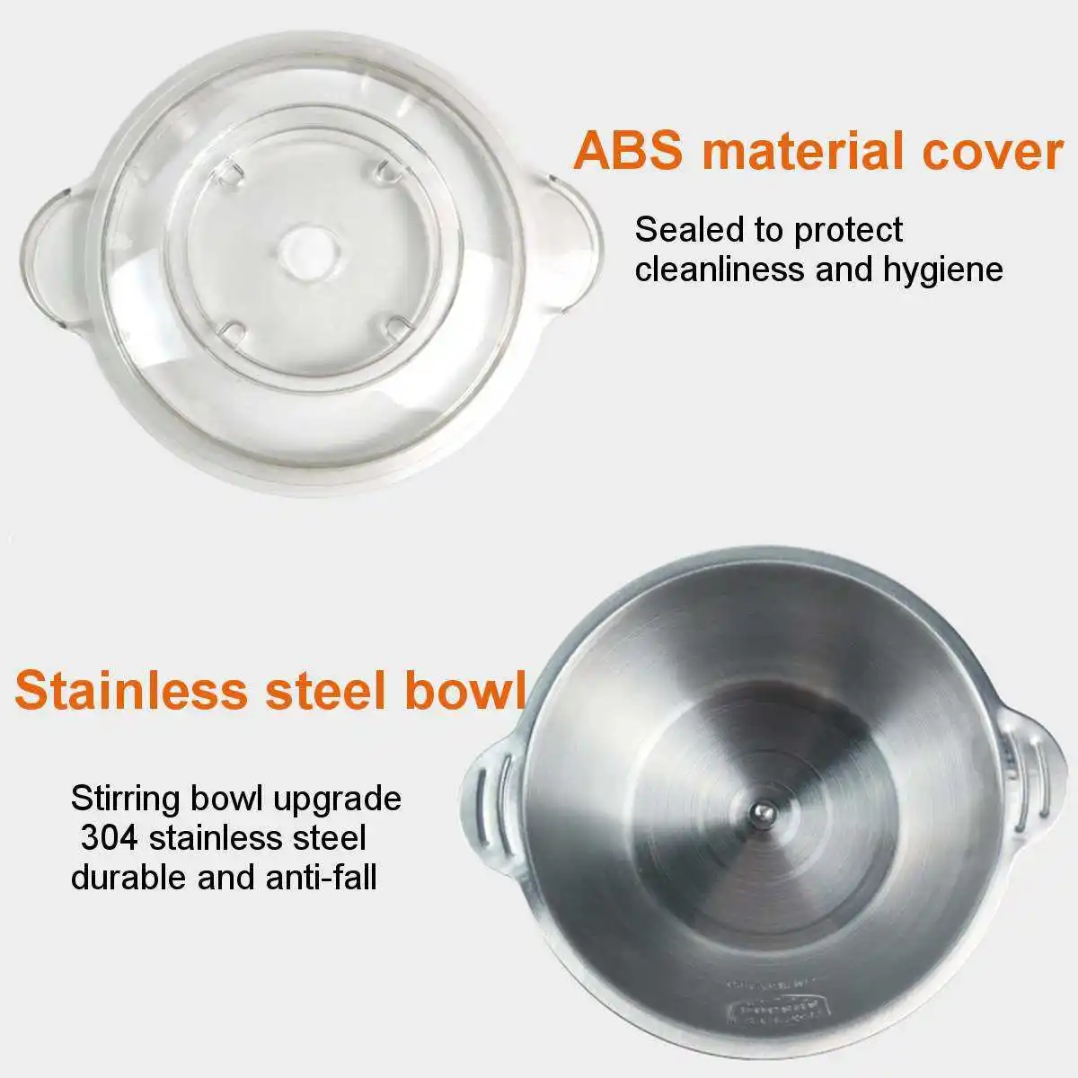 

3L 500W HIGH LOW 2 Speeds Stainless Steel Food Chopper Meat Grinder Automatic Mincer Food Processor 220V