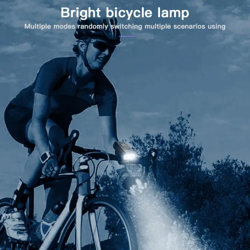 

Warning Light Riding Headlight Accesorios Para Bicicleta USB Charging Road Bike Light Alloy Charged Display Double Light