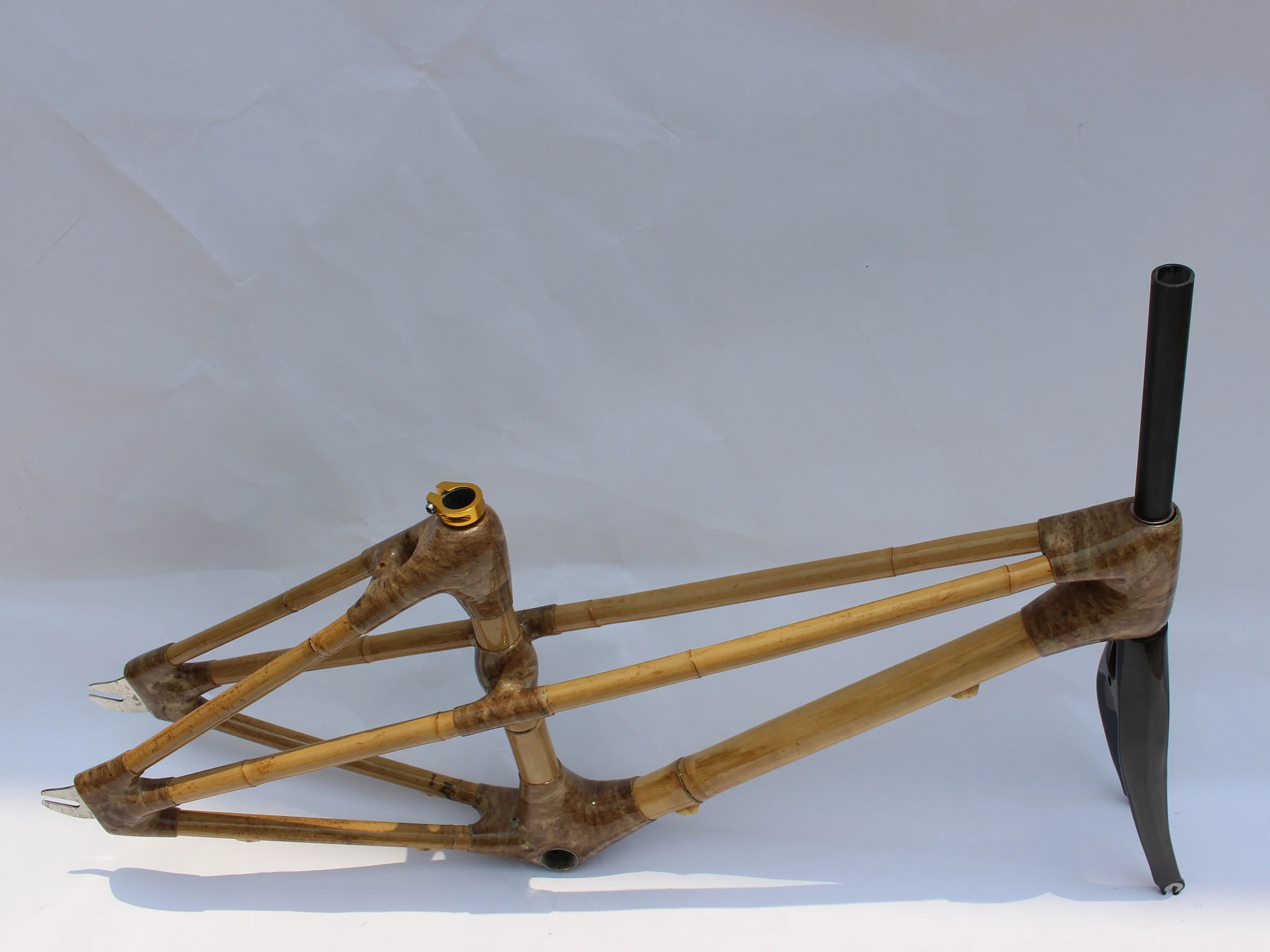 Бесплатная доставка! Бамбуковая рама для шоссейного велосипеда Fixie