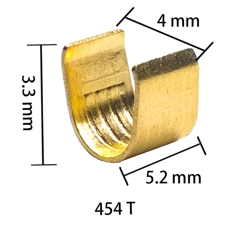 

454T 454 series copper crimping buckle, cold press joint, wire terminal connector, cable lug Sertir0.5-2 copper 50/100 piece