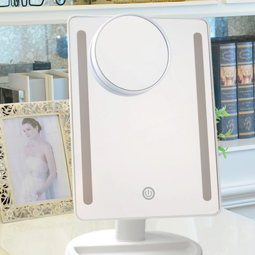 

5X Magnification Sucker Makeup Mirror Cosmetic Magnifying Vanity Mirrors Adjustable Face Mirror for Tabletop Bathroom Travel