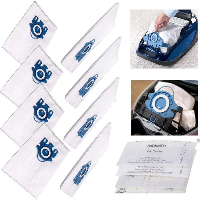 12* /SET For Miele GN Hyclean Dust Bag Filters Kit Vacuum Cleaner Replacement | Инструменты