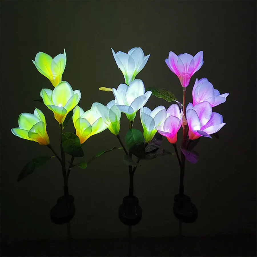 

Wireless Solar String Light 4 Led Magnolia Flowers Garden Decoration Landscape Lamp Energy-Saving Party Birthday