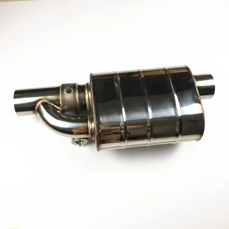 Car Universal Valve Exhaust Pipe Vacuum Pump Variable Mufflers 304 Stainless Steel Embossing Remote Control Muffler