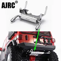 Metal Simulation Fuel Tank Double Exhaust Pipe For Axial SCX10 III AXI03007 Wrangler RC Car Upgrade Part Accessories