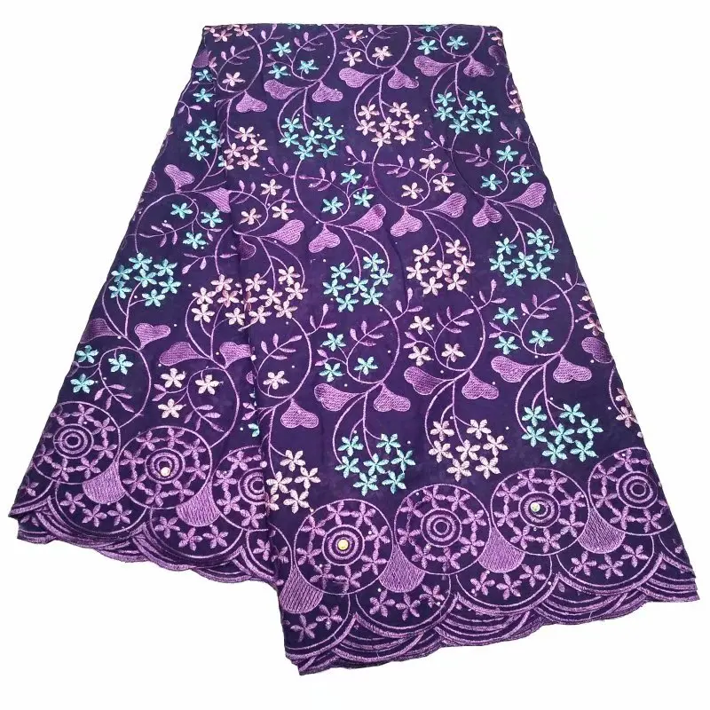 

5 Yards African Dry Lace Fabric Swiss Voile Lace Fabric High Quality Cotton Laces Fabric Embroidered For Wedding Dress Newest!!