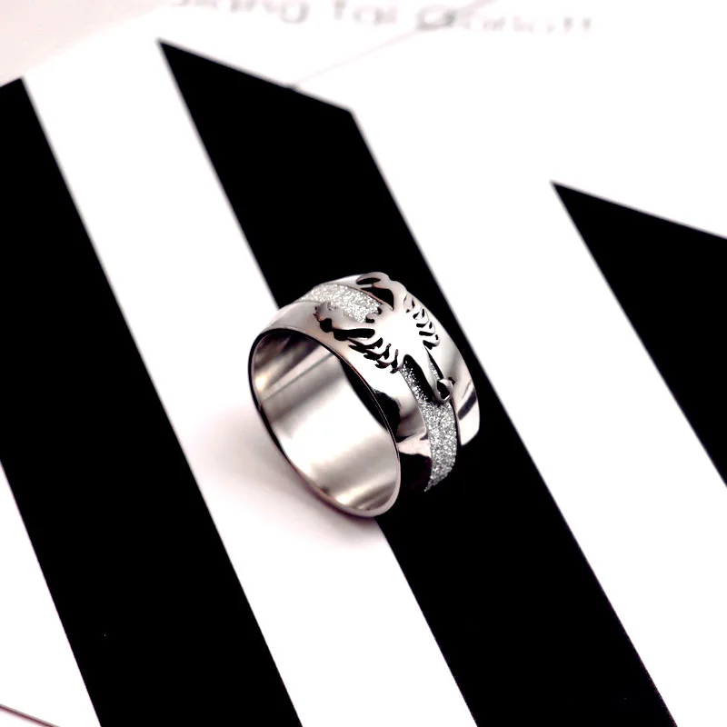 2020 новые продукты панк 10 мм матовый Скорпион модное кольцо для мужчин годовщина