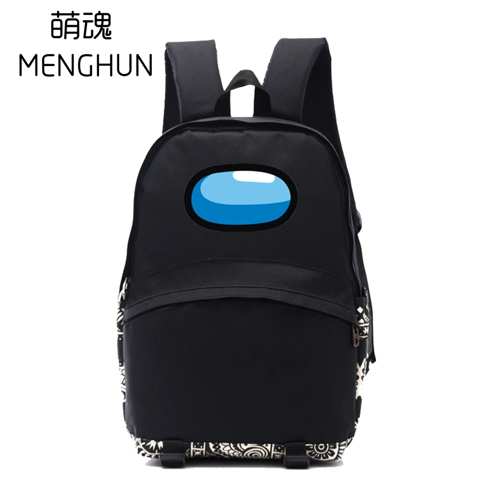 

mobile game Among us concept game fans backpack black nylon school bag cartoon backpack game backpacks