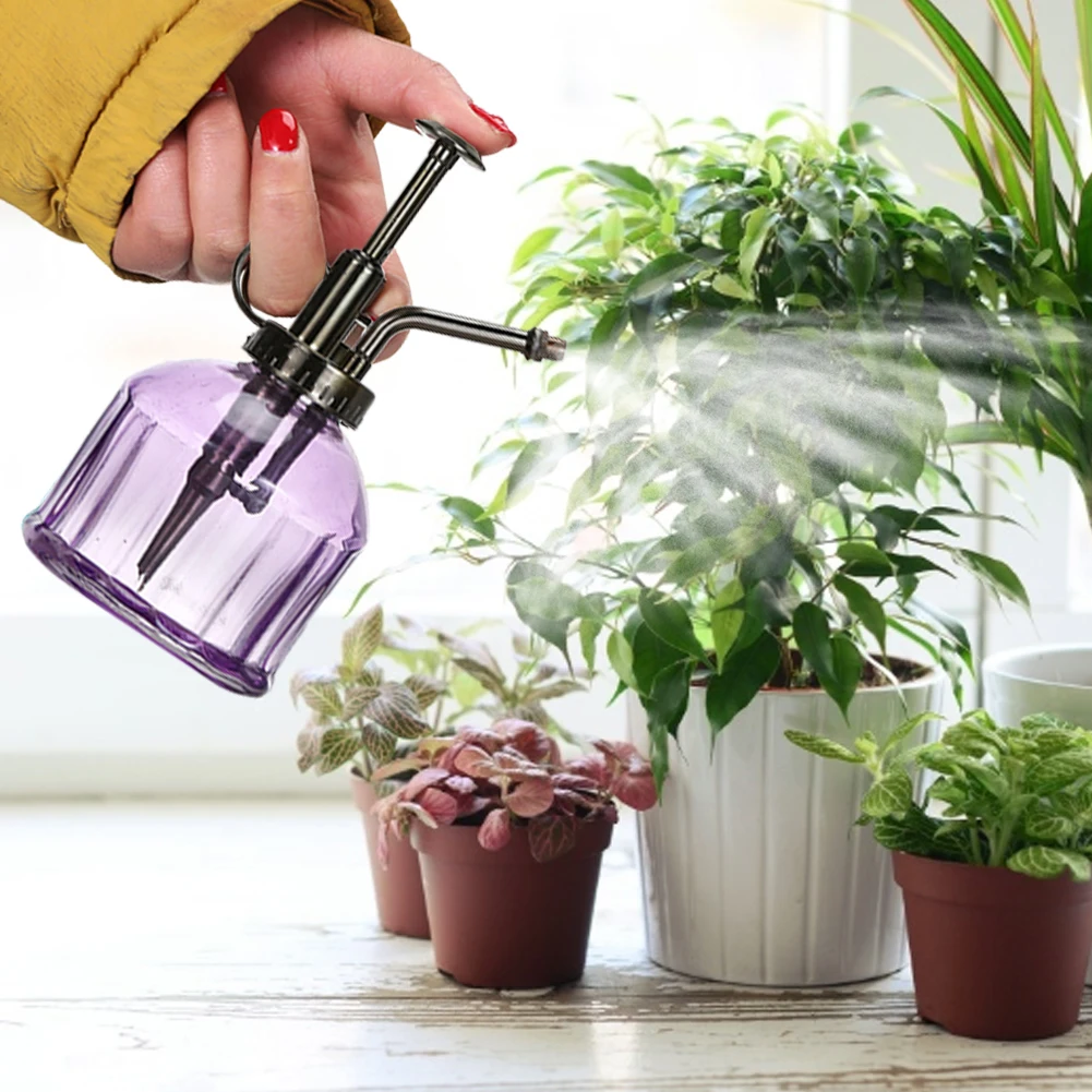 

Plant Flower Watering Pot Spray Bottle Antique Glass Watering Can Plant Watering Kettle Garden Water Sprinker Can Garden Tool