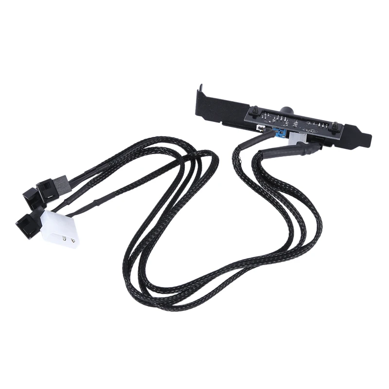 Computer Chassis Baffle PCI Bit Fan Speed Regulator 3 Circuit Hub External Controller Radiator Switch Control | Компьютеры и офис