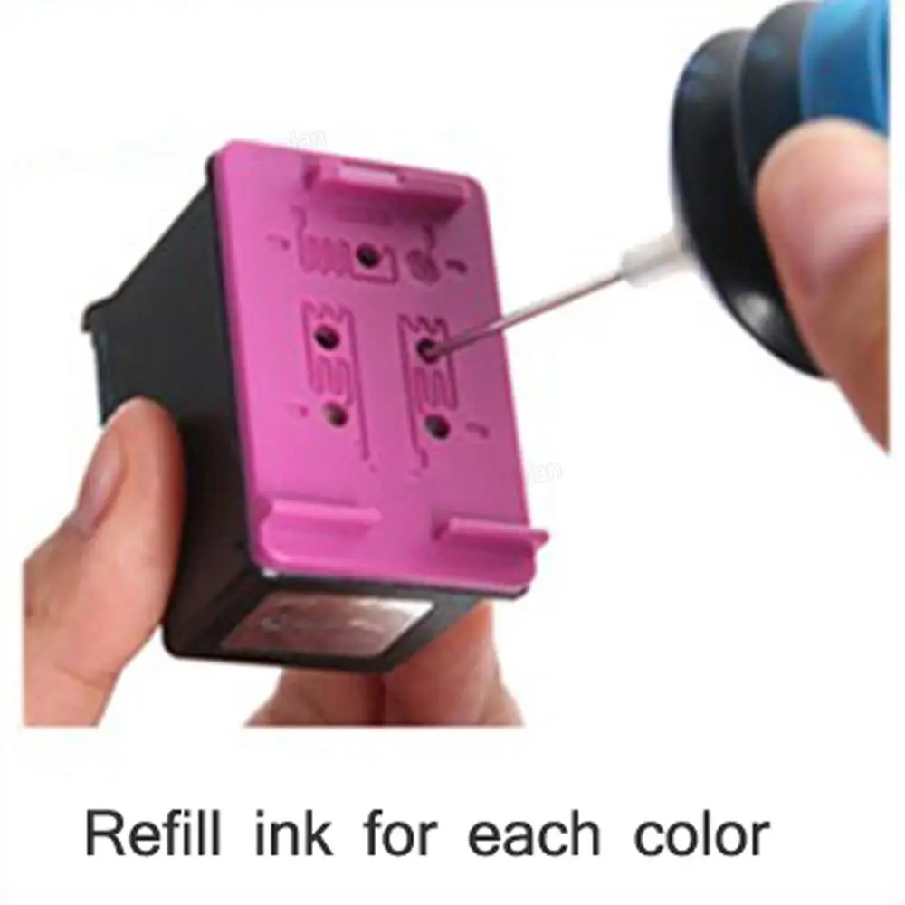 Universal DIY CISS Ink cartridge clips Clamp Absorption Clip Pumping Ink Refill Tool With 10ML Syringe Kits For Canon HP Printer images - 6
