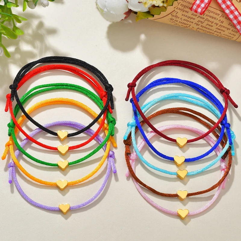 Модный регулируемый плетеный браслет ручной работы Женский минималистичный в