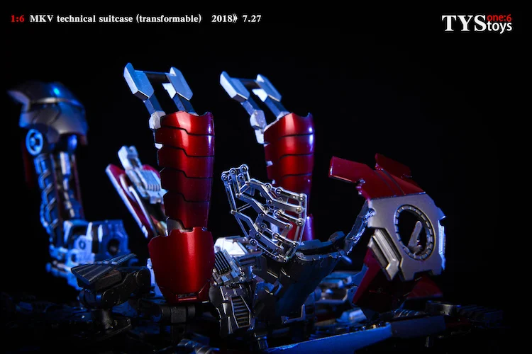 TYStoys 1/6, Мстители, Железный человек, сцена, аксессуар, чемодан, броня, MK5, шарнир, Movabe, фигурка, модель, набор