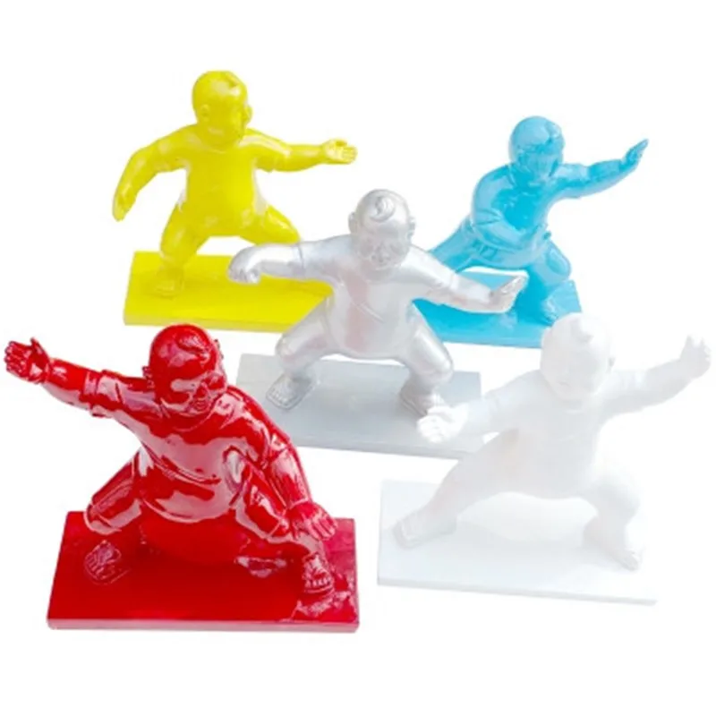 Китайский Стиль Тай Чи Кунг Фу персонажи абстракция Смола полная длина портрет