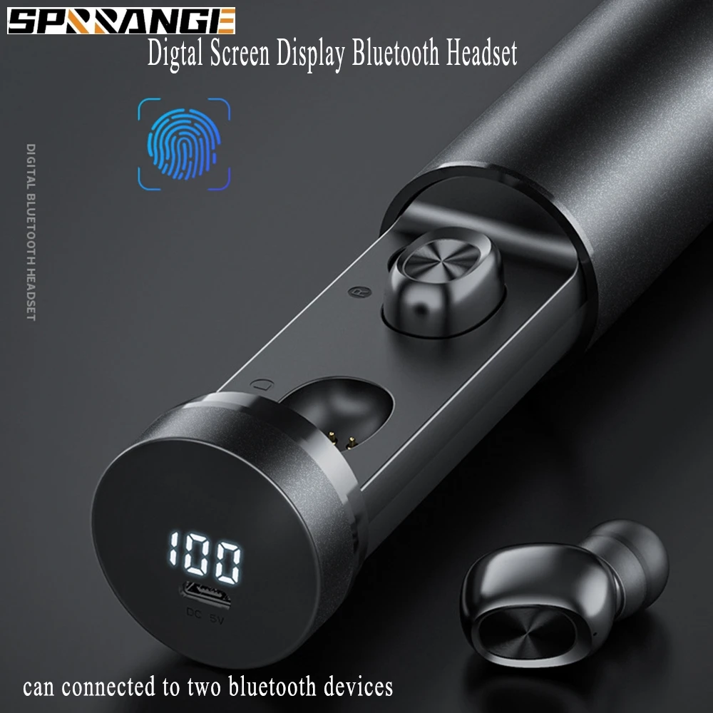 

Наушники-вкладыши TWS bluetooth наушники Bluetooth 5,0 подключение 2 устройств светодиодный Дисплей Беспроводные наушники с микрофоном наушники гарни...