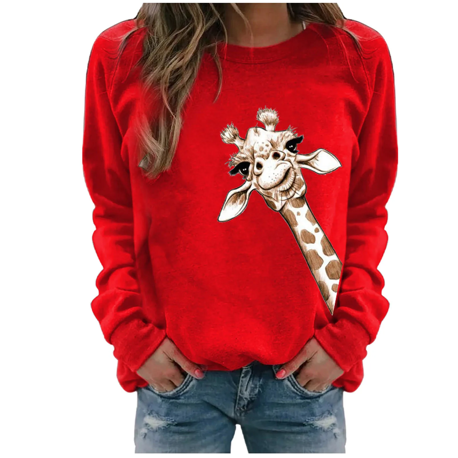 Повседневные топы с длинными рукавами Женская толстовка принтом детская одежда