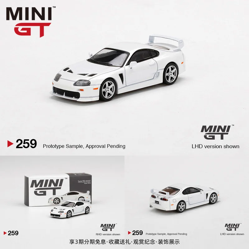

MINI GT 1:64 Toyota 3000GT Speedmaster TRD модель автомобиля из Альпийского сплава Коллекционные детские игрушки