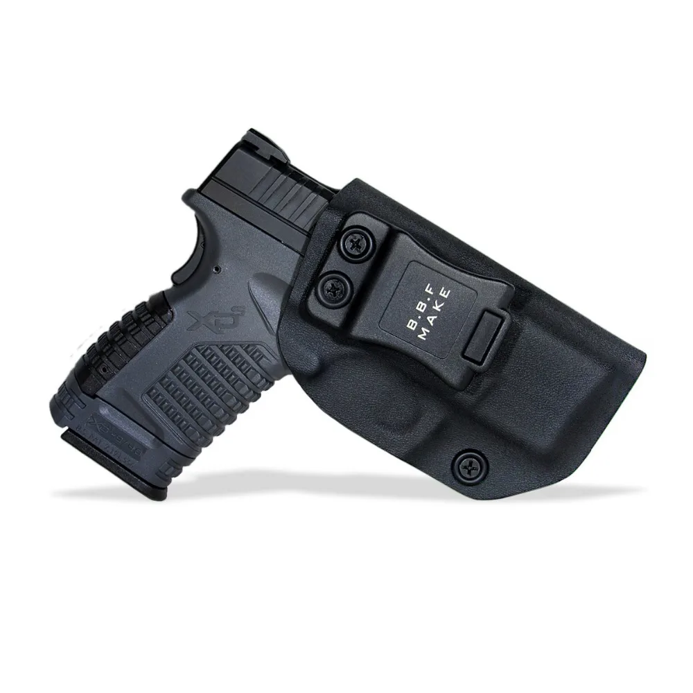 B.B.F Make IWB KYDEX кобура подходит: Спрингфилд XD-S 3," 9 мм/. 40S& W/. 45ACP охотничья кобура внутри скрытый чехол Сумки с пистолетом