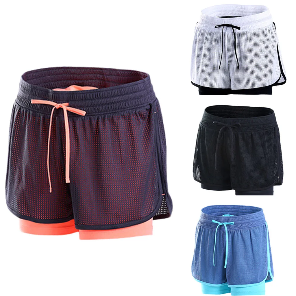 Женские спортивные шорты для йоги с защитой от опорожнения тренажерного зала