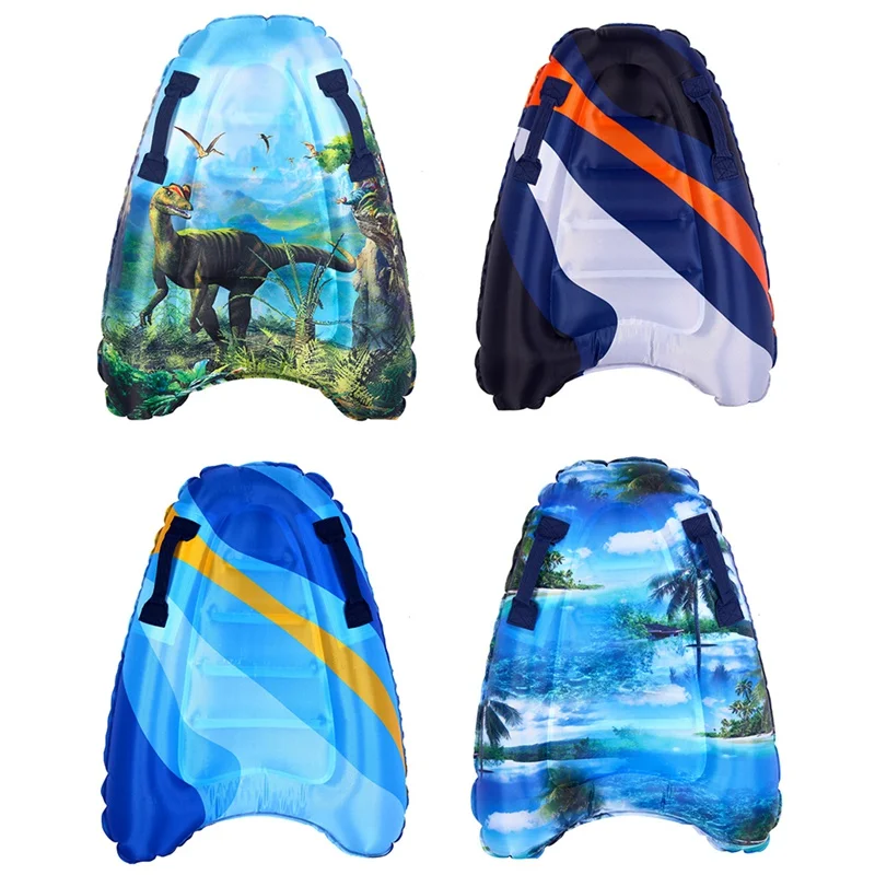 

New Inflatable Surf Board With Handrails Swim Float Board Children's Swimming Ring Surfboard Inflatable Surf Board