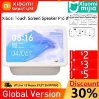 original mijia xiaomi xiaoai touch screen speaker pro8 smart connection 5 0 inch digital display alarm clock video call speaker