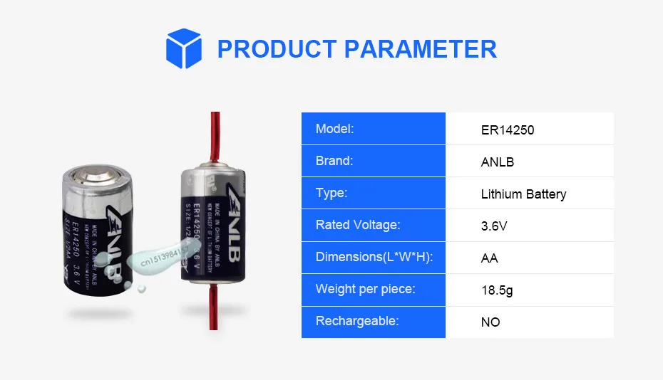 4 шт ANLB ER14250 ER 14250 CR14250SL 1/2AA 1/2 AA 3,6 V 1200mAh PLC промышленная литиевая батарея основная батарея для камеры