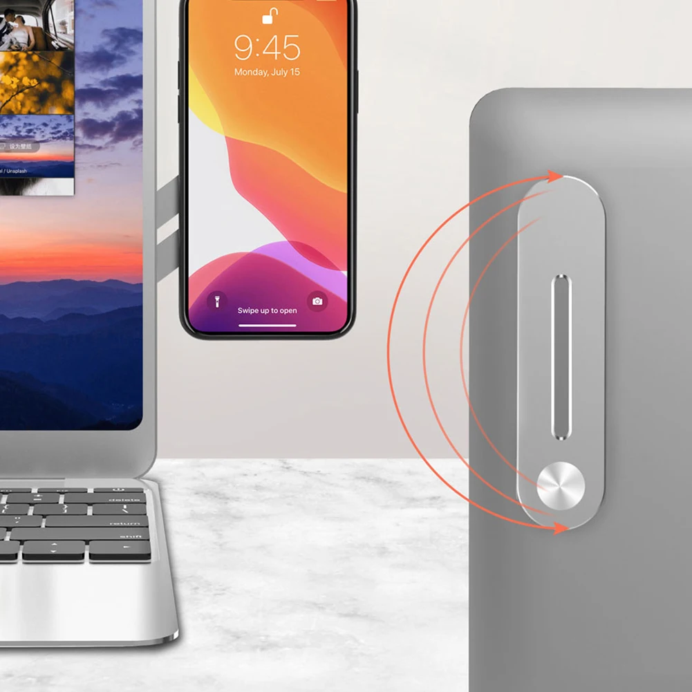 2 в 1 с регулируемой магнитной Алюминий сплав держатель телефона Поддержка