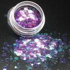 2018 в виде бабочек, новинка, 12 Цвет круглый ультратонкое естественное освещение блестки Цвет Фул Nail Art Блеск Советы Маникюр 3D самодельные Украшения для ногтей аксессуары