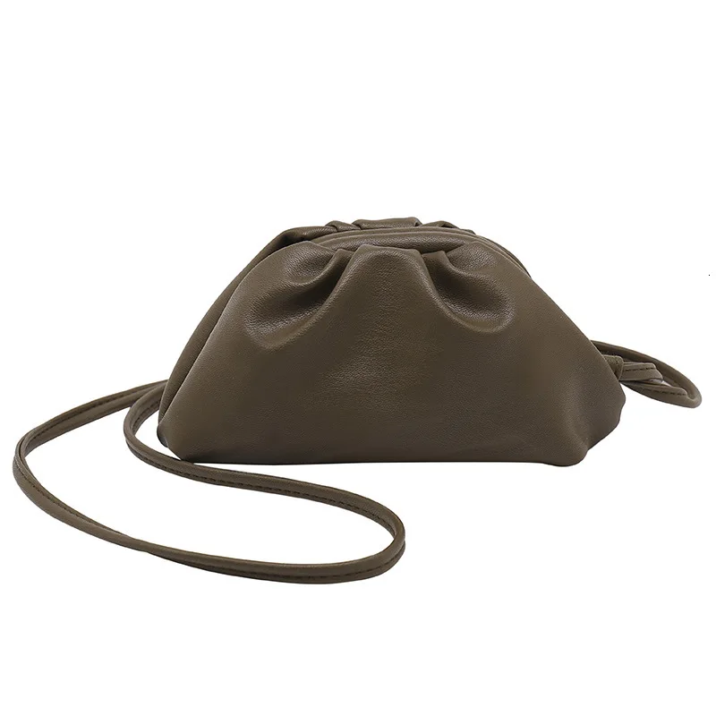 green BXX Sac/ модные осенне-зимние роскошные женские сумки дизайнерские плиссированные мини-облако мини-кошелек для монет сумка ZE765 - Цвет: green