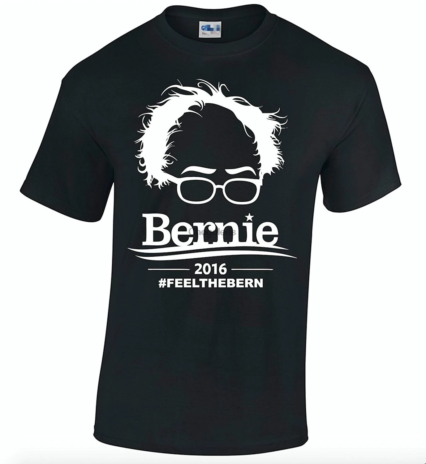 Черная футболка Bernie Sanders 2018 Feel the Bern |