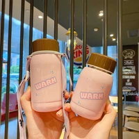 simple creative vacuum flask portable strap men and women cute personality style stainless steel vacuum flask