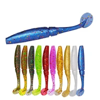 15pcslot soft lures silicone bait t tail 5cm 1g goods for fishing sea fishing pva swimbait wobblers artificial tackle