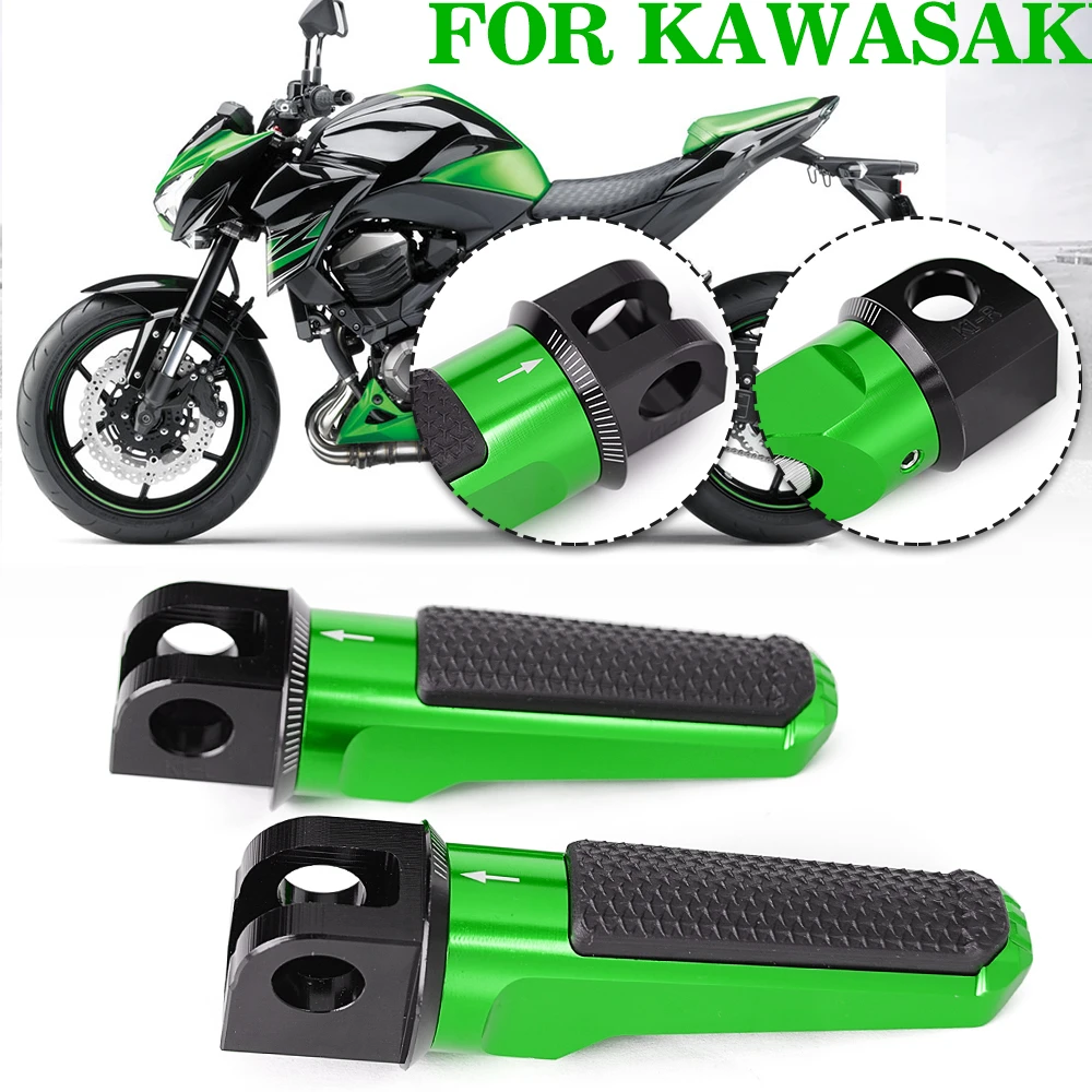 

Motorcycle Front Footrests Foot pegs For Kawasaki Z800 Z1000 ZX6R ZX10R Z800E Z1000R Z 800 1000 ZX-6R 636 ZX-10R ZX 6R 10R Z750R