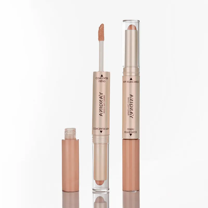 2 в 1 жидкий консилер с двойной головкой полное покрытие контуринг темные круги