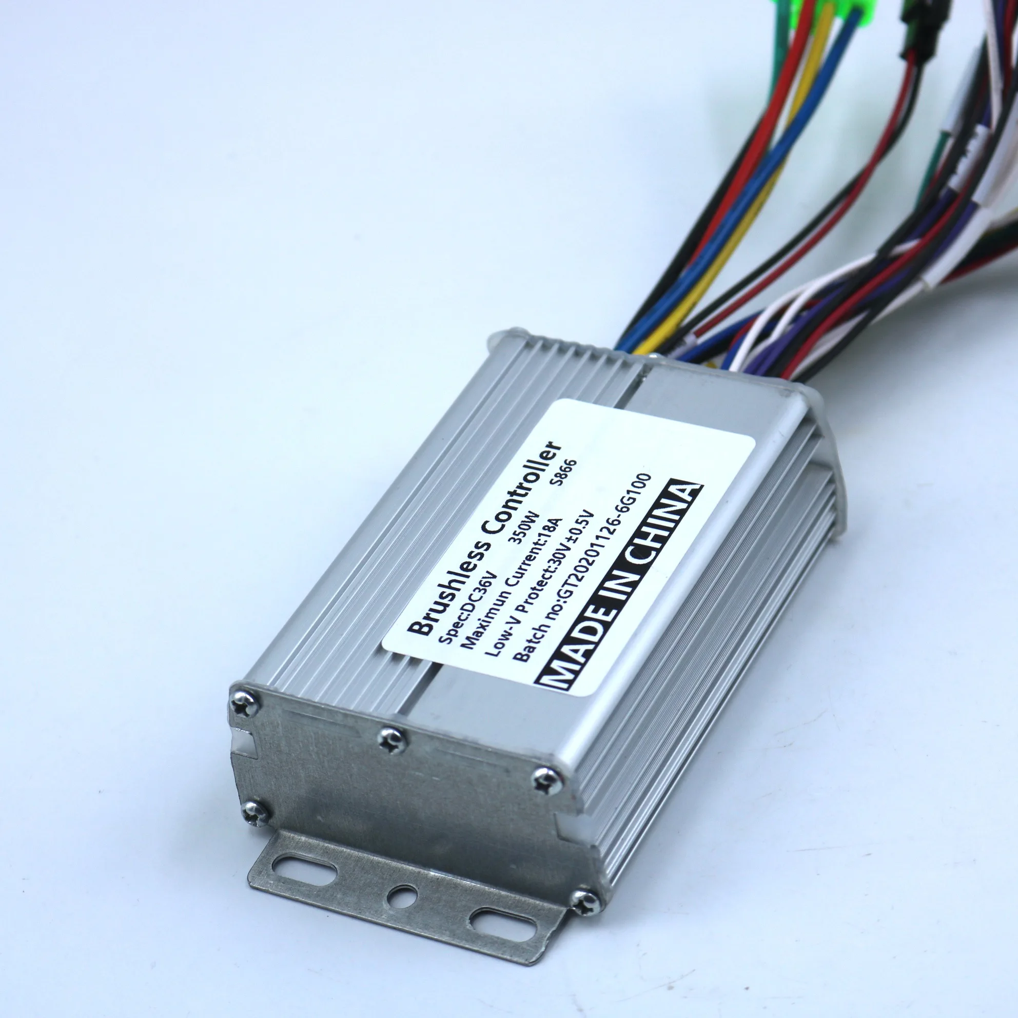 Бесщеточный контроллер скорости для электронного велосипеда 36В 48В 350 Вт 18А BLDC и