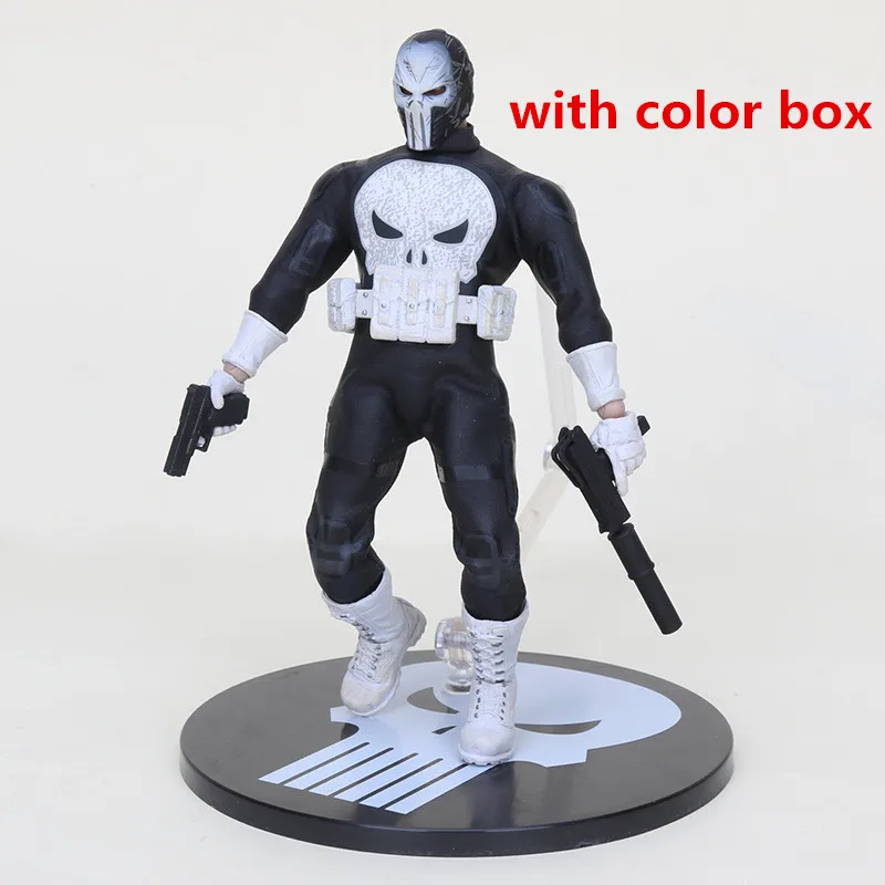 1 with color box Mezco Каратель Um: 12 ПВХ фигурка игрушки Коллекционная модель Кукла Каратель Рождественский подарок для мальчика - Цвет: 1 with color box
