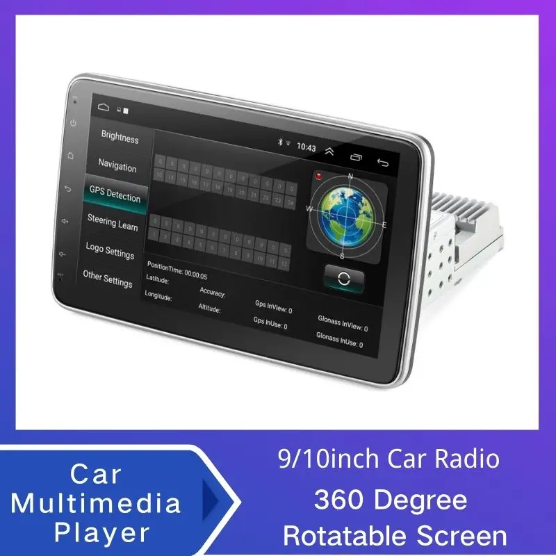 Автомобильный мультимедийный плеер универсальная Автомагнитола на Android 360 с