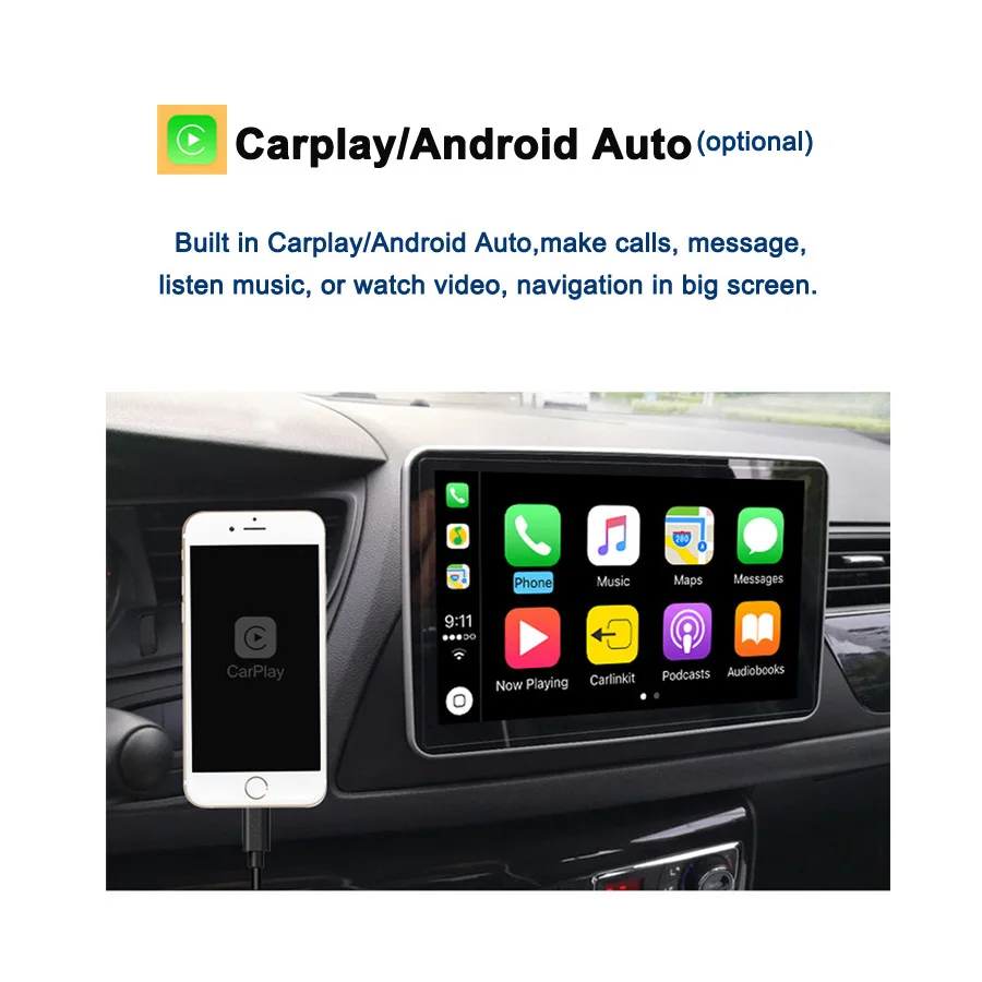 Автомобильный DVD плеер Carplay PX6 DSP IPS Android 10 0 4 Гб + 64 ГБ RDS радио GPS карта Wi Fi Bluetooth 5 для