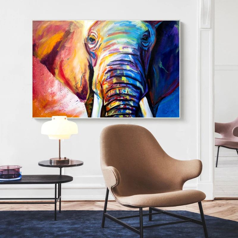 RELIABLI Арт холст Плакаты и печать на холсте слон животное фотографии Wall ART Для